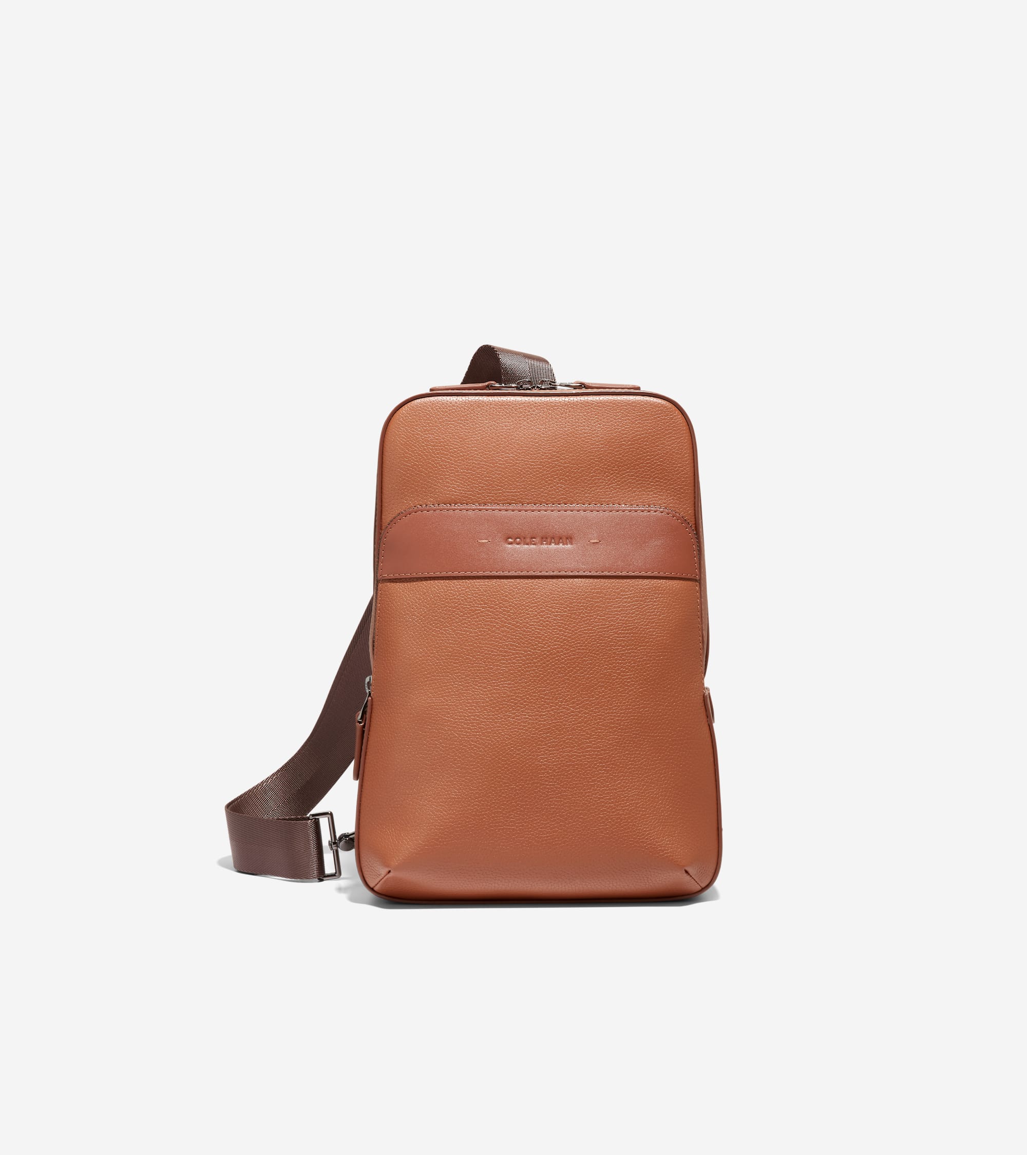 Cole orders Haan Leather Crossbody Brown Gold